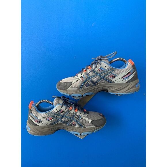 ASICS GEL-Venture 5 Trail Running Shoes Sneakers Gray/Coral T5N8N Womens Sz 8.5 - Picture 2 of 6